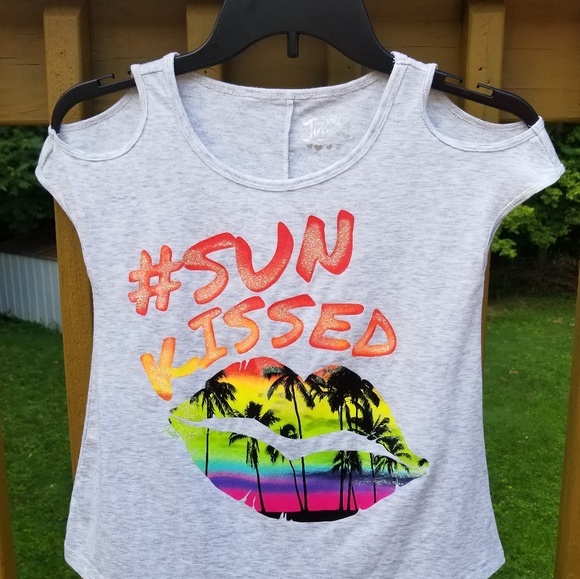 Justice Outfit Sun Kissed Cold Shoulder Shorts Set - Picture 6 of 8